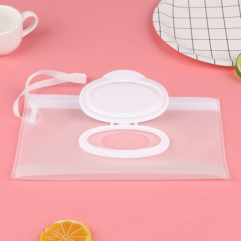 Baby Wipe Case Travel Holder Keeps Wipes Moist Set of Wet Wipes Holders Cases Portable Travel On The Go Refillable Dispenser Container Waterproof Wipe Container with Sealed Zipper