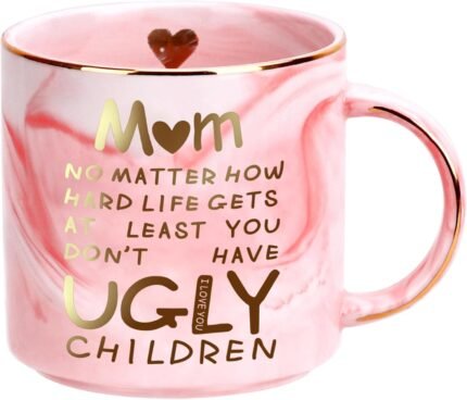 Gifts for Mom from Daughter Son Kids,12oz Novelty Coffee Mug for Mother,Funny Birthday Gifts for Mom Wife from Husband,Unique Christmas Retirement Anniversary Mothers Day Presents for Mama Stepmother