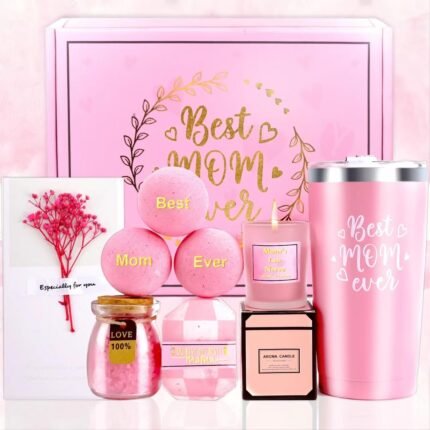 Gifts for Women -Best Mom Ever Deluxe Spa Basket-Unique Spa Gift Basket Set for Mothers Day, Valentines Day ,birthday-Christmas Gifts for Mom Sister Wife Girlfriend, Mother's Day Gift for Her