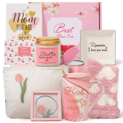 Gifts for Mom, Mother's Day Gift Basket for Mom - 11pcs Luxury Gifts Set with Self-Care & Relaxation Essentials - Perfect Birthday, Valentine's Day, Christmas Gifts for Mom from Daughter, Son, Husband