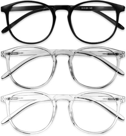 IBOANN Iconic Blue Light Glasses for Woman - Computer Glasses up to 99% Blue Light Blocking - Anti Eyestrain & UV Glare