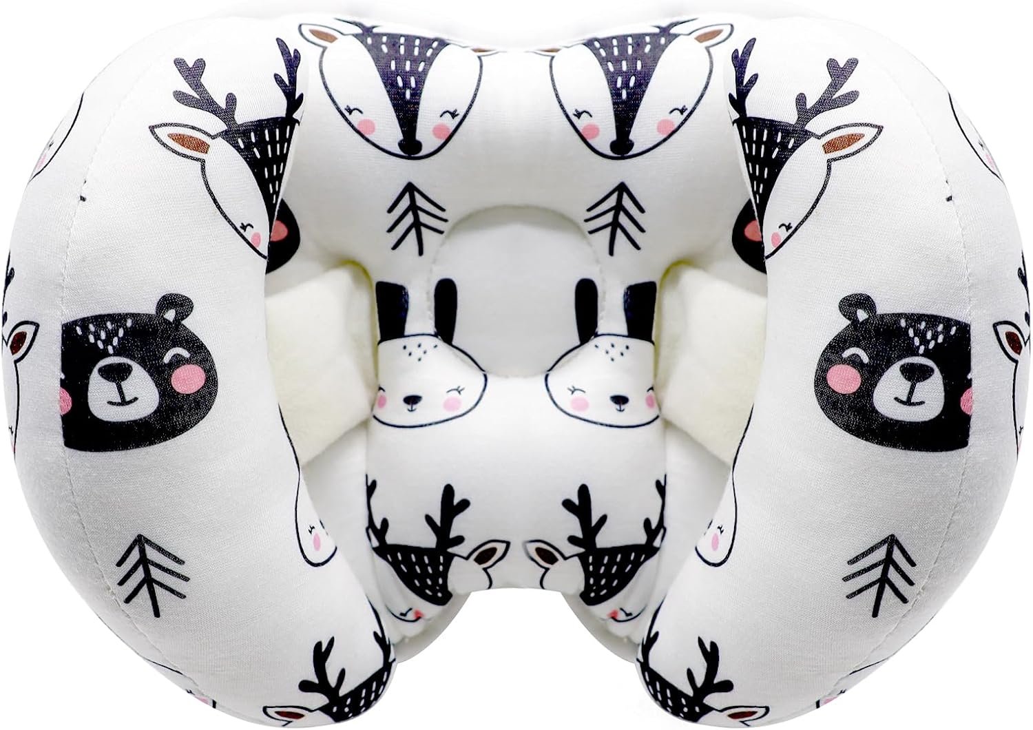 KAKIBLIN Baby Head Neck Support Pillow, 2 in 1 Banana Neck Pillow for Baby, Travel Pillow for Stroller Neck Support for Newborn, Adjustable Pillow for Head